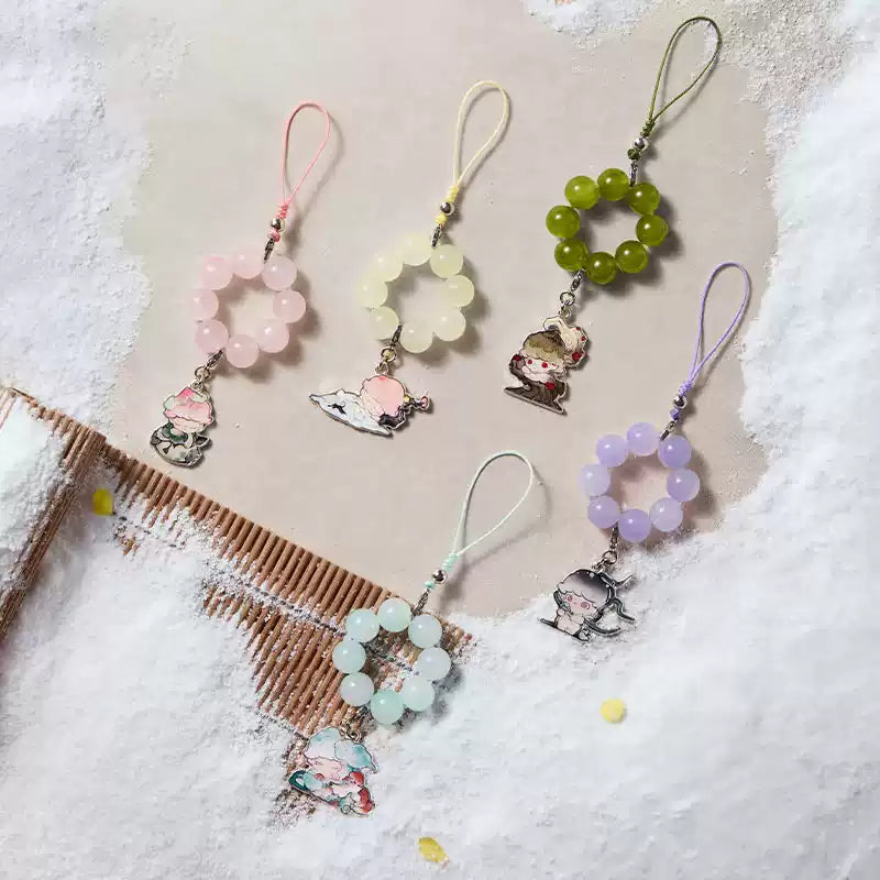 DIMOO STORIES IN THE CUP SERIES BEADED PENDANT