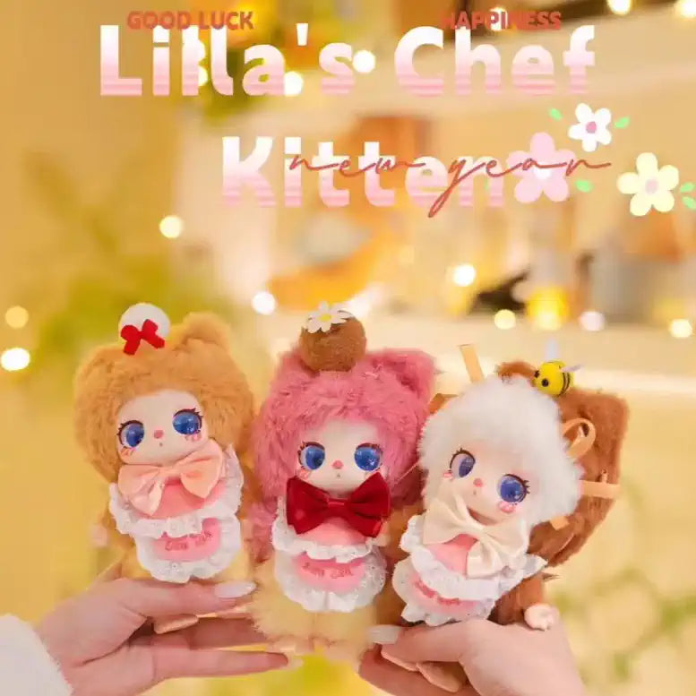 LIILA'S LUCKY CAT V4 CHEF KITTEN SERIES PLUSH
