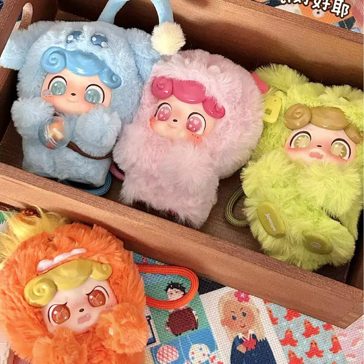 QKID EMOTIONAL HAIRY MONSTERS SERIES PLUSH