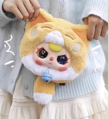 BABY THREE FORTUNE CAT ZIPPER BAG